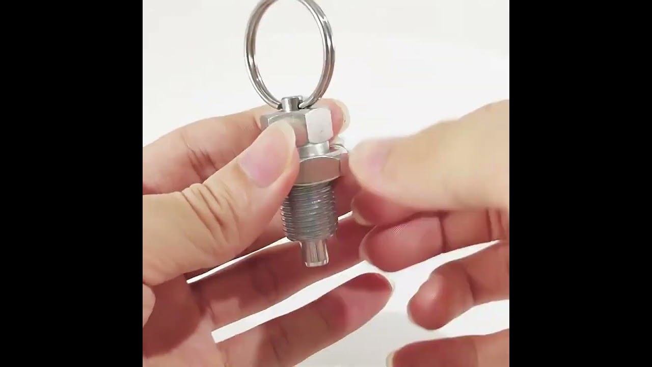 Galvanized pull ring indexing pin