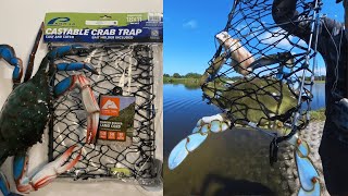 HOW TO Use Promar Castable/Collapsible Crab Traps #crabbing #crab #outdoors #fishing #howto #fyp