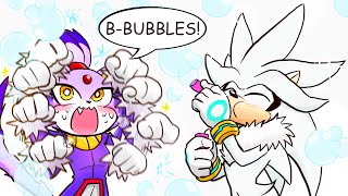 Blaze Vs. Bubbles - Silver x Blaze (Silvaze) Sonic Comic Dub Compilation