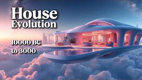 The evolution of Houses from 10000 BC to 3000 (4K video)