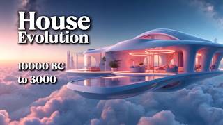 The evolution of Houses from 10000 BC to 3000 (4K video)