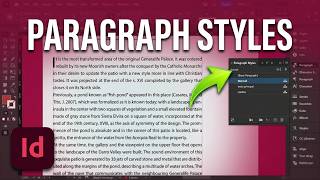 Paragraph styles | Indesign professional course