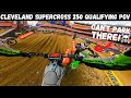 Supercross Qualifying is WILD! How to Qualify Top 5 at Cleveland SX with Devin Simonson (GoPro POV)
