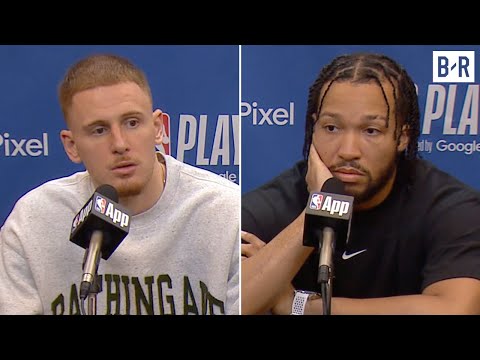 Jalen Brunson on Returning From Injury vs. Pacers: "I'm all good" | 2024 NBA Playoffs