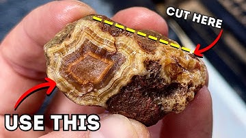 How to cut agates by reading banded windows!