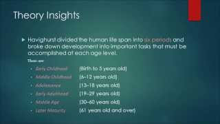 Abraham Crisostomo Havighurst’s Developmental Task Theory