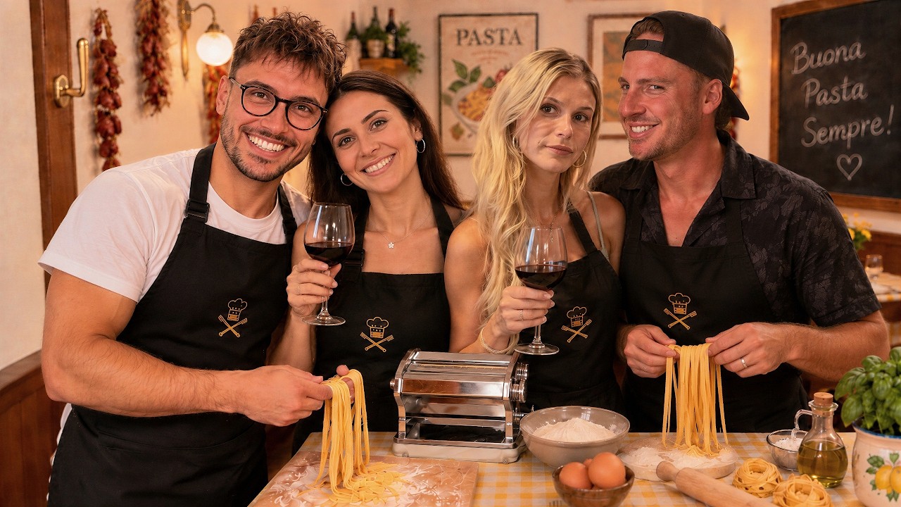J’APPRENDS À FAIRE DES PÂTES EN ITALIE🍝  (ft.@AchilleFPS)
