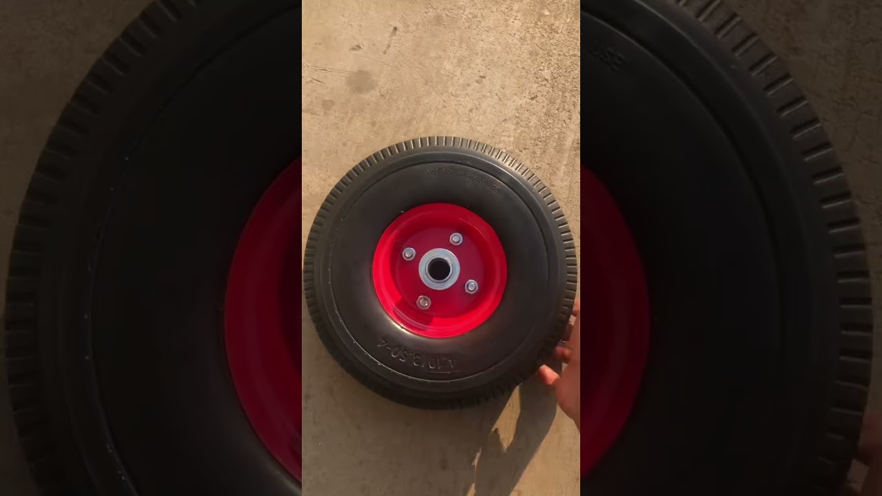 3.50-4 Dynamic Casting PU foam tires,  Hand Truck flat free tire, Pu Foam Puncture Proof Tire Wheels