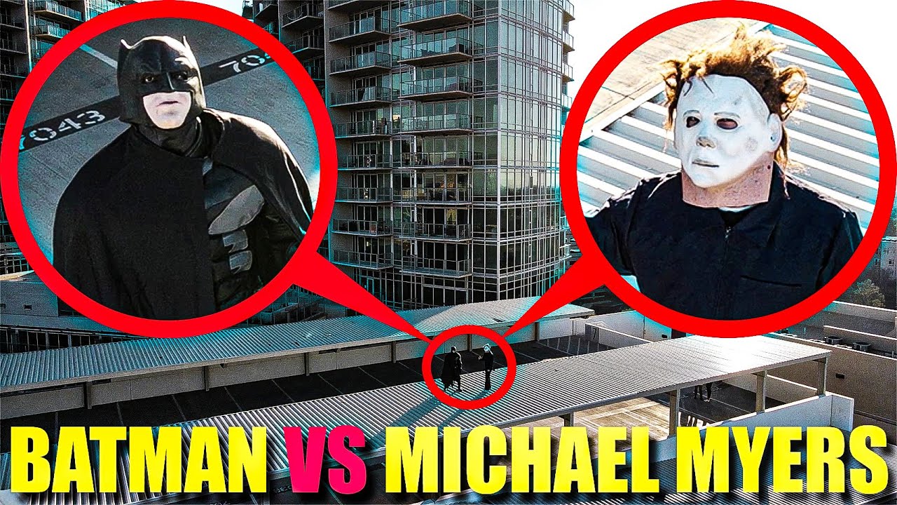 BATMAN VS MICHAEL MYERS ON CITY ROOF (HE TOOK DOWN THE MONSTERS) - YouTube