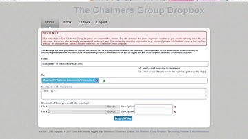 Chalmers Dropbox Request  for file