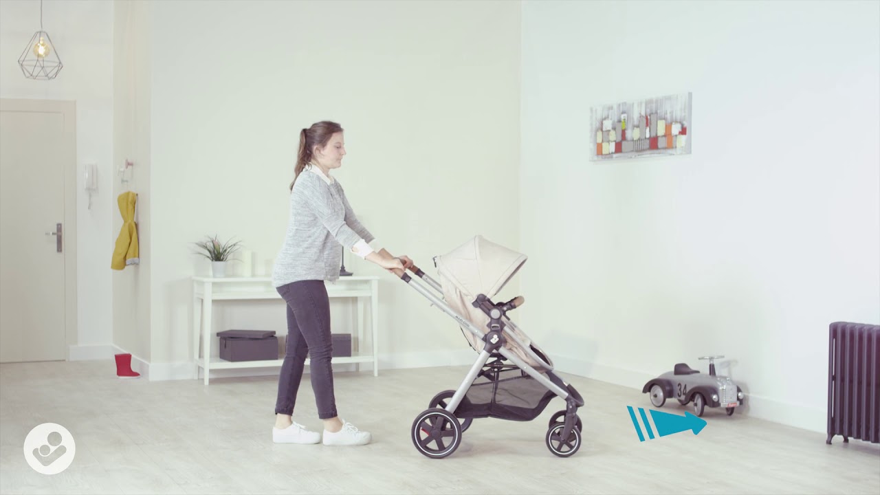 hamaca se transforma en capazo cochecito reclinable en posici/ón acostada color essential black Maxi-Cosi Zelia Carrito beb/é 2 en 1 f/ácil sistema de plegado