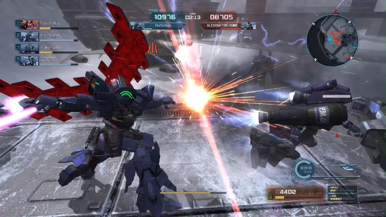 Moon Gundam in 700 Ace Match at Arctic Base