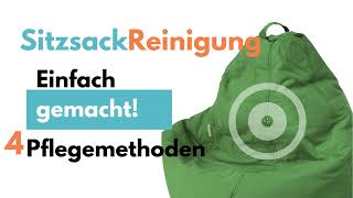 Sitzsack Reinigen? Mit Diesen 4 Methoden Kannst Du Keinen Fehler Machen