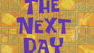 A Spongebob Time Card The Next Day Youtube