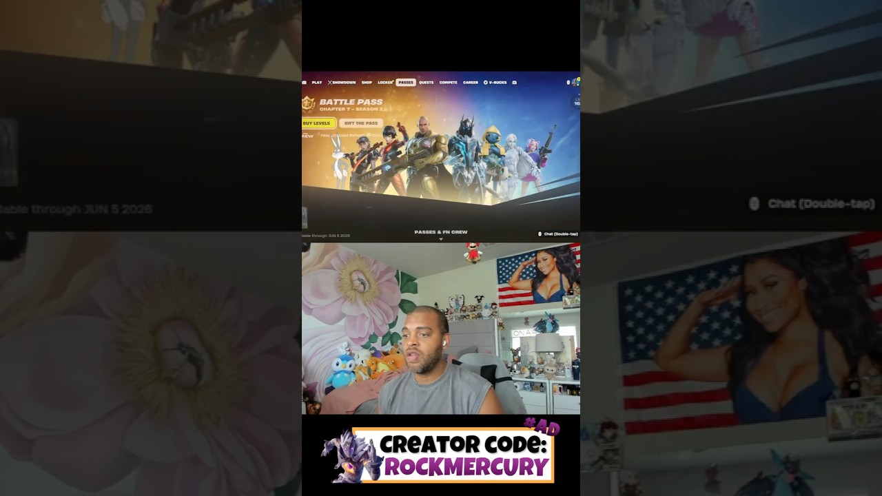 Fortnite OG season eight battle pass and April fools update with ROCK MERCURY