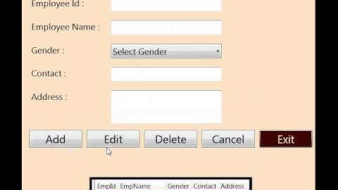 Add, Edit, Delete Data in WPF with Access Database