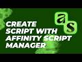 Create Pattern Generator Scripts using Affinity Script Manager & Claude