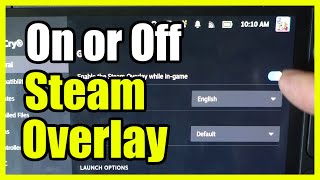 How to Turn On or Off steam overlay on Steak Deck (Fast Tutorial)
