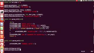 module parameter in linux device driver