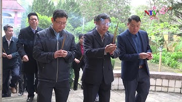 Lãnh đạo huyện dâng hương nhân dịp Tết Nguyên đán Canh Tý năm 2020