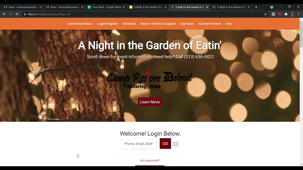 A Night in the Garden of Eatin' Registration Instructions YouTube