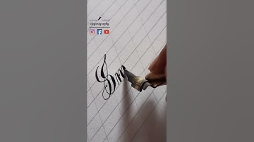 how to write Copperplate Calligraphy | pointed pen Calligraphy | modern Calligraphy | elegantgraphy