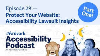 Protect Your Site Accessibility Lawsuit Insights Pt 1 — Episode 29 — AAArdvark Accessibility Podcast