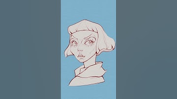 Line art process in Procreate. Digital Line art drawing process video. #lineart #lineartdrawing