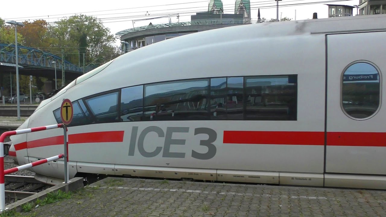 ICE 3 Abfahrt departure Deutsche Bahn AG (Hbf Freiburg