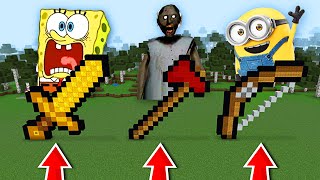 NU ALEGE ARMA GREȘITĂ ÎN MINECRAFT ! (Spongebob, Granny, Minion)