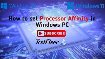 How to set Processor Affinity in Windows PC