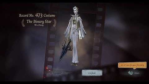 Identity V | Wu Chang "The Binary Star" COA VI Limited skin
