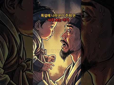 폭설에 나무꾼이 주워온 사주 보는 아기 #야담 #옛이야기 #시니어