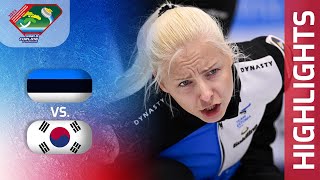 ESTONIA v KOREA - Round robin - World Mixed Doubles Curling Championship 2023