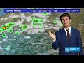 Spotty storms Wednesday, more showers Thursday