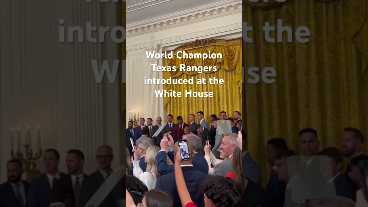 Texas Rangers visit the White House as World Champions 