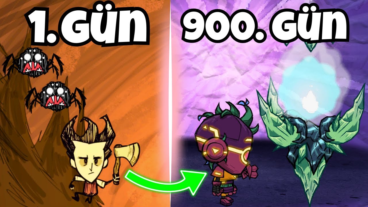 Modlu Don't Starve'da 900 Gün Hayatta Kaldım | Düşmanımın Sözleri, Dostumun Sessizliği