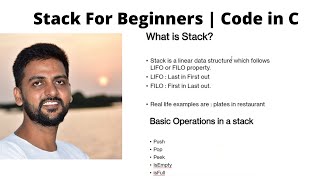 8. Stack Data Structure | Implementation of Basic operations of stack Using C | Devendra Yadav