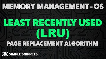 Least Recently Used (LRU) Page Replacement Algorithm in OS with Example Problem - Memory Management