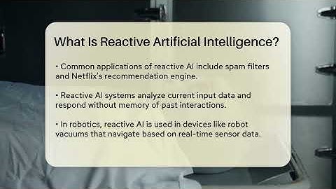 What Is Reactive Artificial Intelligence? - The SciFi Reel