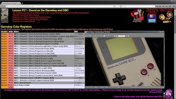 GBZ80 Assembly Lesson P21 - Sound on the Gameboy and Gameboy Color