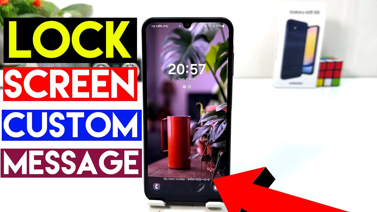 Samsung Galaxy A25: How to Set a Custom Message on the Lock Screen ...
