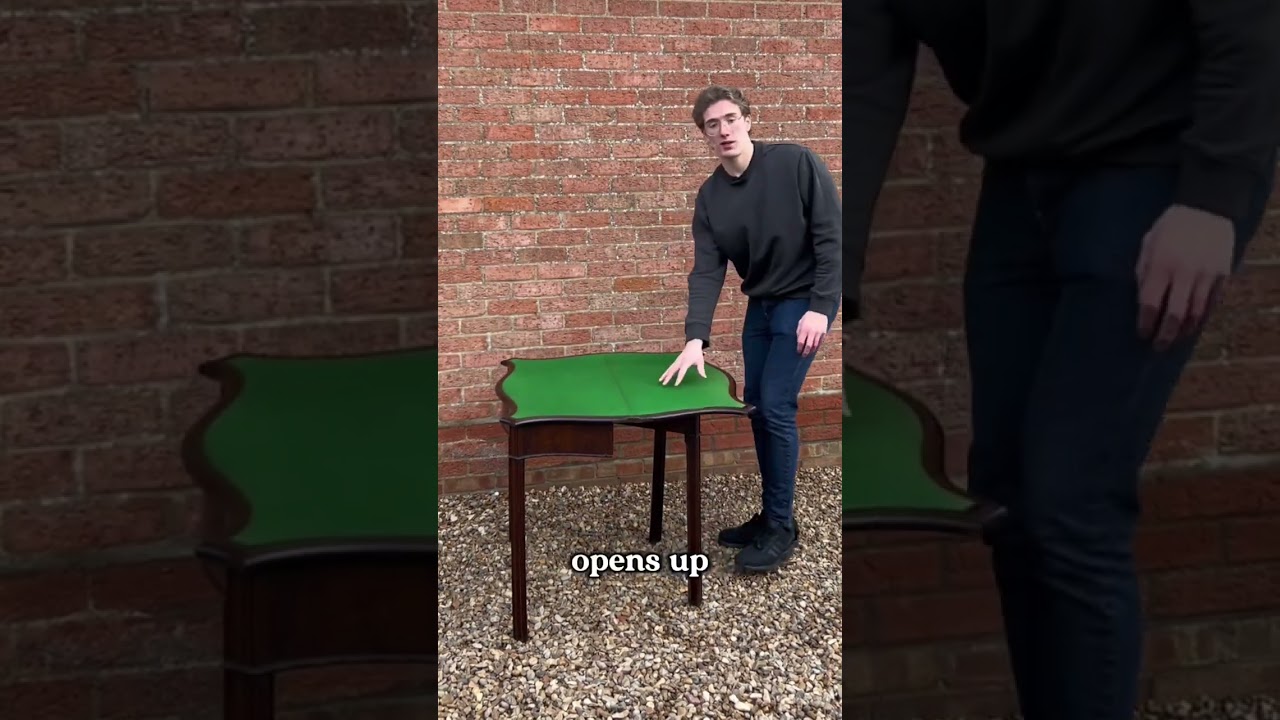 A A George III (1760-1820) Mahogany Serpentine Fronted Card Table. 