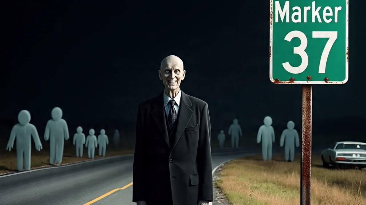 The Smiling Man at Mile Marker 37 | Scariest English Horror Story | Creepy Highway Tale