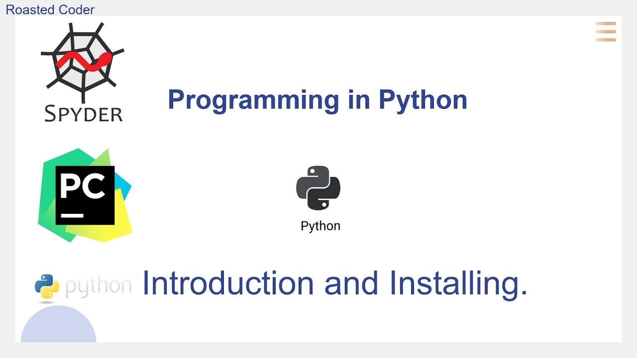 L1 Introduction and Installing | Programming in Python - YouTube