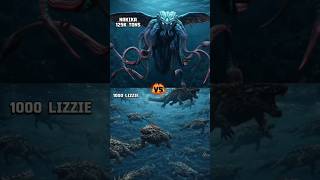 "NAKIKA vs the Ocean horde,warbat,tiamat,drown viper, Lizzie#ai#sea#shorts