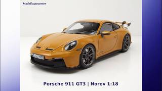 Porsche 911 GT3 2021 bahama gelb Modellauto 1:18 Norev