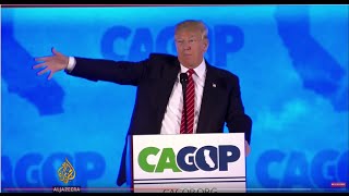 California protesters surround Donald Trump rally