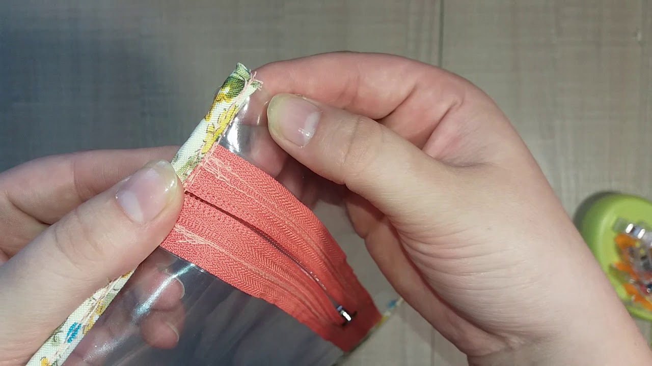 Шьем прозрачную косметичку из пленки Винил ПВХ // Sew cosmetic bag
