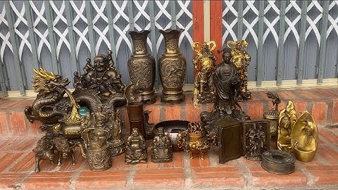 🔴🔴 22/6/24 - Rồng phun châu, cặp bình tứ linh, chuông đồng | Đồ đồng Cần Thơ 65